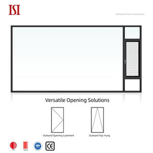 SINOALUU <span class=keywords><strong>Ventanas</strong></span> <span class=keywords><strong>de</strong></span> aluminio <span class=keywords><strong>de</strong></span> doble acristalamiento Insonorizadas Impacto Exterior Abatible Rotura térmica Acero inoxidable Hogar moderno a prueba <span class=keywords><strong>de</strong></span> viento - Product Image 4