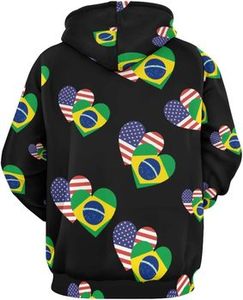 Pullover <span class=keywords><strong>con</strong></span> cappuccio personalizzato bandiera del <span class=keywords><strong>cuore</strong></span> americano brasiliano <span class=keywords><strong>con</strong></span> cappuccio all'ingrosso Fitspi Casual <span class=keywords><strong>felpa</strong></span> <span class=keywords><strong>con</strong></span> cappuccio per gli uomini delle donne <span class=keywords><strong>con</strong></span> - Product Image 2