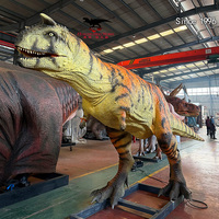 Modèle de dinosaure Carnotaurus animatronique, simulation mécanique électrique, grande figurine de dinosaure pour la décoration des parcs à thème