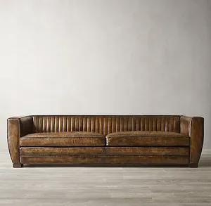 Домашняя мебель в американском стиле chesterfield, кожаный диван для гостиной