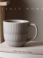Ensemble de tasses en céramique rétro créatives pour latte, lait, café et eau, au design sel et poivre australien