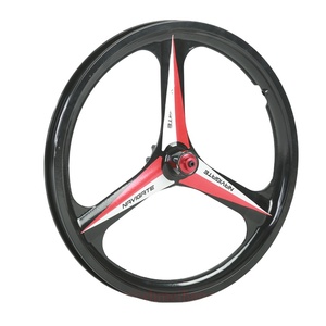 Jantes de vélo d'origine Navigate 20 ''3 rayons Mag City BMX Jantes de vélo <span class=keywords><strong>VTT</strong></span> V Frein à disque Frein <span class=keywords><strong>avant</strong></span> arrière Cassette Hub Jantes - Product Image 1