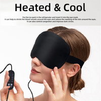 Masque pour les yeux chauffant électrique USB OEM ODM USB à vapeur chaude et gel compresse froide patchs pour les yeux masseur pour les techniques de tricot de sommeil