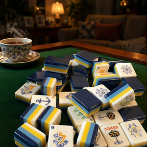 <span class=keywords><strong>Juego</strong></span> de Mahjong Azul Lago, el Más Vendido, Plegable y Portátil para Juegos Recreativos al Aire Libre - Product Image 1