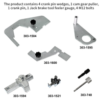 Kit d'outils de verrouillage de la distribution de l'arbre à cames du moteur compatible avec Jaguar Land Rover Evoque 2.0 Ford Focus 2.0 Ecoboost Ti-VCT Ford Mondeo