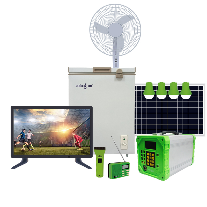 Pannello solare portatile Off-grid Kit completo di sistemi di generazione di illuminazione fotovoltaica a energia solare con batteria per uso domestico in Africa