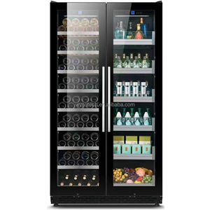 Cantinetta Elettrica Professionale in Acciaio Inox, Capacità 350L, Frigorifero con Porta in Vetro per Uso Domestico e Alberghiero - Product Image 4