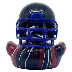 Promocional 2 PULGADAS Operación Pato de goma <span class=keywords><strong>Rugby</strong></span> Bulk Amarillo PVC Flotador Fútbol americano Pato Juguetes Baño Vinilo Juguetes para niños pequeños - Product Image 4