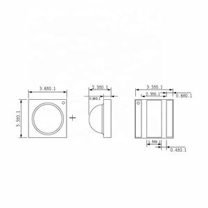 3535 따뜻한 화이트 돔 주도 3W 700mA 구리 + 금 와이어 Algainp 200-220LM smd 주도 - Product Image 6