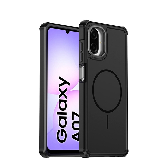 Luxury Wireless Charging Phone Case for Samsung Galaxy A07 A05 A06 A17 A37 S26 S25 S24 Ultra Plus Metal Lens Magnetic Cover