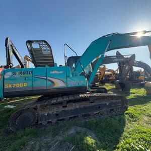 Moteur et boîte de vitesses Kobelco 90 % neufs et puissants pour excavatrice sur chenilles hydraulique d'occasion Shengang SK200D 20 tonnes, pompe PLC et roulement - Product Image 1