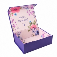 Boîte cadeau magnétique haut de gamme avec logo, boîtes rigides en papier pliables, fermeture magnétique, emballage pliable pour vêtements