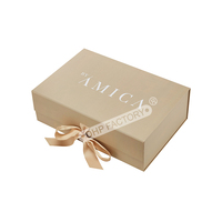 Boîte cadeau pliante magnétique de luxe personnalisée, boîte d'emballage rigide en carton avec aimant, boîte à chaussures en papier avec ruban