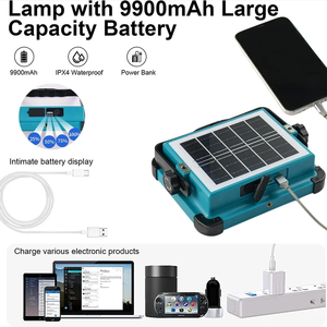 Projecteur solaire portable rechargeable IP66 avec LED pour travaux d'urgence en extérieur, stades et chantiers WD-600W Portable S - Product Image 5