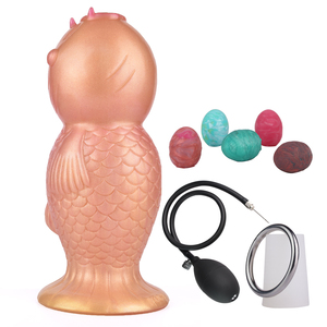 YOCYซิลิโคนไข่Dildo Ovipositorรูปสัตว์Hollow Dildoผู้หญิงMasturbate Air Push Ovipositorเพศของเล่นสําหรับคู่ - Product Image 5