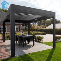 Arches de toit automatiques en aluminium pour persiennes de jardin