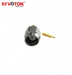 ขั้วต่อโคแอกเชียล RF แบบตรง SMA ตัวผู้ สแตนเลส สำหรับเชื่อมต่อสาย RG405 .085 .086, DC ถึง 18Ghz - Product Image 3