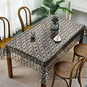 Boen مفارش المائدة البلاستيكية الشفافة بالليزر الفضي القابل للتصرف لفائف الفينيل البلاستيكية لحفلات الزفاف والحفلات - Product Image 5