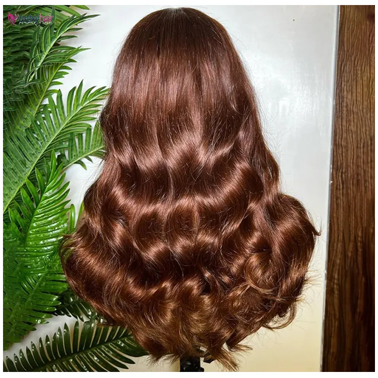 13x4 kırmızımsı kahverengi vücut dalga dantel Frontal İnsan saçı peruk HD 13x6 dantel Frontal peruk tutkalsız İnsan saçı peruk ön koparıp