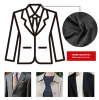 Feutre de collier non tissé durable interlignant pour le costume des hommes et les vestes travaillées