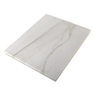 Regalo DE BODA Tablero de pastelería de mármol blanco Macaubas Piedra de alta densidad Nuevo diseño Tablero de corte de descongelación de Europa