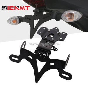 Accesorios de la motocicleta titular de placa de licencia para Yamaha MT-07 MT 07 FZ-07 <span class=keywords><strong>MT07</strong></span> 2013-2021 guardabarros eliminador de registro soporte - Product Image 4
