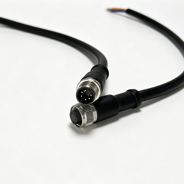 M12 a Code 6 Pin Multi-channel Signal Cable Distributed IO Module Wire Industrial Sensor Hub Waterproof Custom Cable