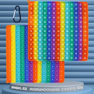 Jouets sensoriels souple et compressible Arc-en-ciel : Chiffres, Lettres, Tables de Multiplication – Jouet anti-stress - Product Image 6