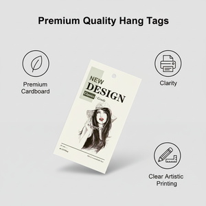 Étiquettes suspendues personnalisées avec logo, imperméables, estampées à chaud en or, pour sacs et chaussures, étiquettes en papier pour vêtements - Product Image 2