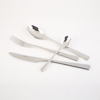 Ustensiles de cuisine personnalisés avec poignée plate, ensemble de vaisselle simple épais de haute qualité vente en gros, pièces