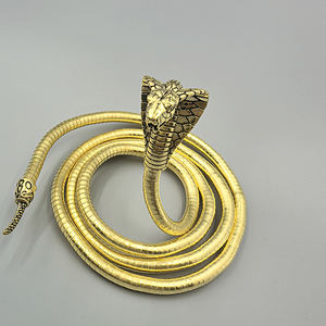 قلادة معدنية متعددة الطبقات أنيقة جديدة من البانك-قلادة مخصصة من سلسلة الثعبان العتيقة القابلة للانحناء قلادة ضيقة للنساء - Product Image 6