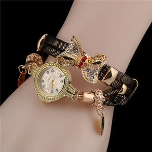 Reloj de pulsera de cuarzo para mujer, bonito reloj Vintage con diamantes de imitación, ropa de boda - Product Image 5