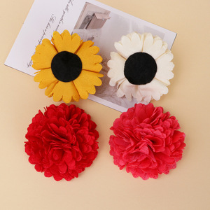 Artificial Chrysanthemum Flower Hair Accessories Cloth Hand Knitted Wedding <b>Decorations</b> For Hat Clothing <b>Shoe</b> Bag - Product Image 4
