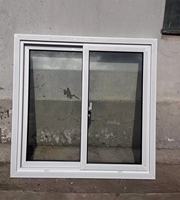 Fenêtre PVC pour maison conteneur 1100*1120, simple, coulissante, en verre trempé, double cadre pour panneau sandwich de 50-75 mm