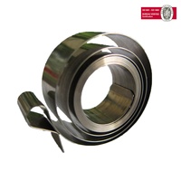 Ressort de poussée pour présentoir SUS301, largeur 12,7 mm, force variable 19N, ressort hélicoïdal plat 0,26 mm pour supermarché