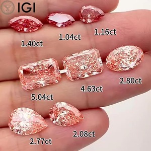 IGI Certificate Fancy Vivid Pink Loose Diamond HPHT CVD VVS VS 1CT~5CT Fancy <b>Shape</b> Lab Grown Diamond - Product Image 1