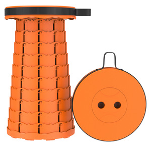 Taburetes pequeños plegables, silla de campamento plegable retráctil telescópica, taburete portátil pequeño y ligero telescópico - Product Image 1