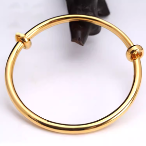 Unisex Custom S925 <strong>Stick</strong> Bangle Bracelet Ladies Gold Plated Wedding Party Sterling Silver <strong>Push</strong>-<strong>Pull</strong> Bracelets for Gift Occasions - Product Image 5