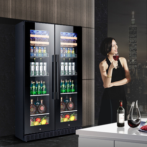 <span class=keywords><strong>Top</strong></span> bán điện thương mại LCD màn hình cảm ứng sang trọng rượu vang và nước giải khát làm mát - Product Image 2