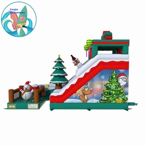 Château gonflable géant en PVC pour l'extérieur, avec toboggan d'escalade, idéal pour les centres commerciaux, les atriums et les parcs <span class=keywords><strong>de</strong></span> trampolines - Product Image 3