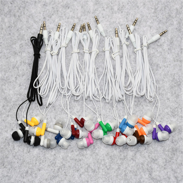 Customized Promotion Gift Cheapest Disposable Wired Earphones Lower Cost Headset Earphone Earbud Headphone