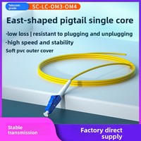 Pigtail SC/UPC Single Head 1m Kabel Serat Optik Single Mode Kelas Telekomunikasi untuk Penggunaan Modem dan Hub Fiber Fusion Docking
