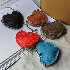 YY New Style Heart-shaped Coin <b>Wallet</b> Small Cute <b>Wallet</b> With Zipper Storage PU Leather Pouch Coin <b>Holder</b> <b>for</b> Gifts - Product Image 1