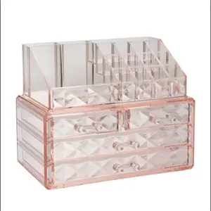 Scelta divertente multifunzione diverso tipo di organizzatore scatola di immagazzinaggio Make Up pennelli porta trucco acrilico Organizer Box