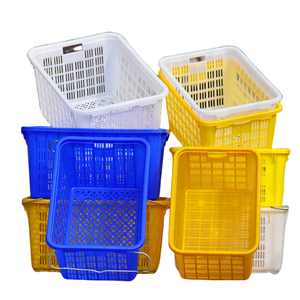 Nhựa doanh thu giỏ với xử lý, nestable lưới Thùng thông gió tươi sản xuất hộp - Product Image 5