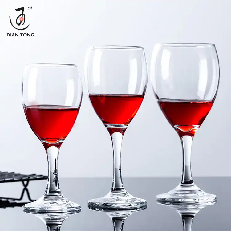 DianTongカスタムロゴ白ガラスワイン赤ワイングラス赤ゴブレットワイングラス