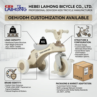 Tricycle pour enfants à 3 roues, pas cher, en gros, directement de l'usine, jouet porteur pour bébé, avec fonctions de glisse et de pédalage
