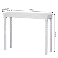 Nouvelle arrivée meubles de salon design nordique antique classique bois blanc couloir tables de console en bois pour l'entrée