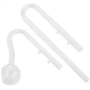 Tubo de Vidrio para Acuario Estilo ADA de 13/17 mm, Tubo de Entrada y Salida de Agua en Forma de Campana para Cilindro de Plantas Acuáticas, Elimina la Película de Aceite - Product Image 1