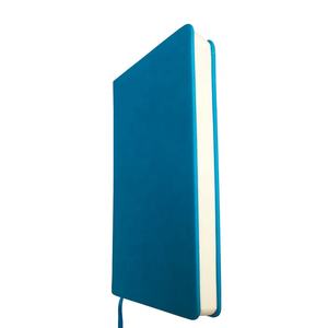 Personalizzabile A5 Lay Flat Blue Faux Leather Journal squisita copertina di design Fox con stampa a punti 100gsm con copertina rigida bassa MOQ - Product Image 2